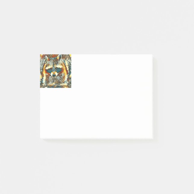 AnimalArt_Raccoon_20170602_by_JAMColors Post-it Notes (Front)