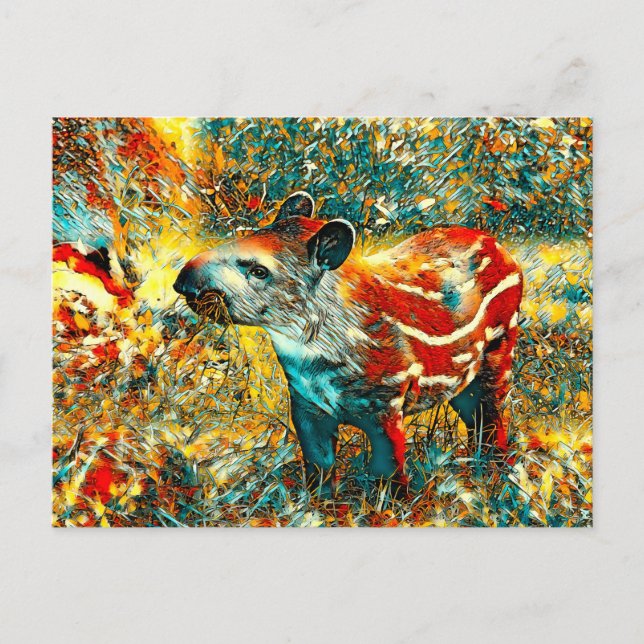 AnimalArt_Tapir_001 Postcard (Front)