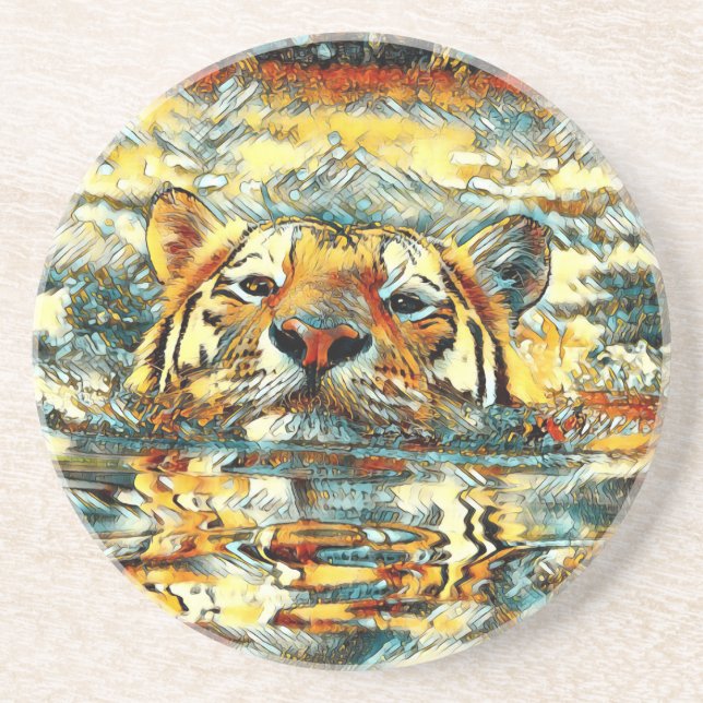 AnimalArt_Tiger_001 Coaster (Front)