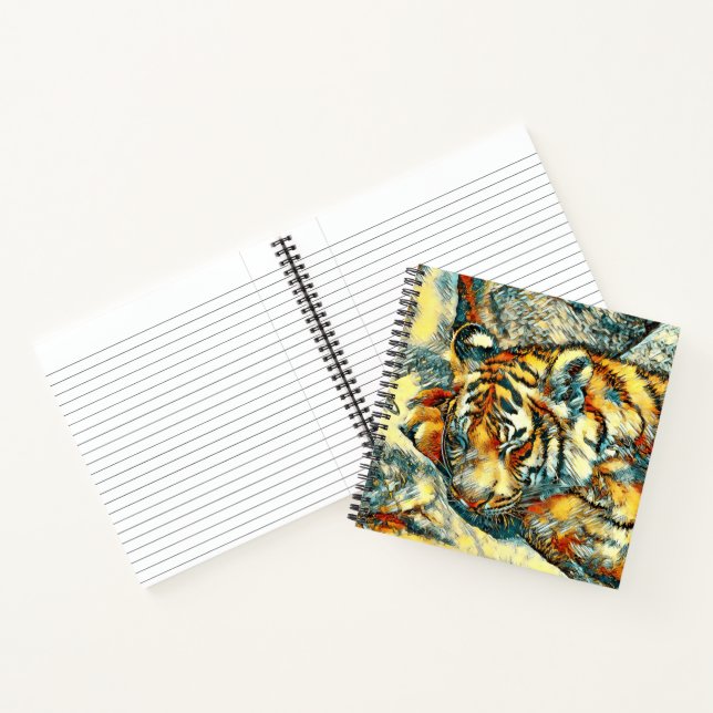 AnimalArt_Tiger_005 Notebook (Inside)