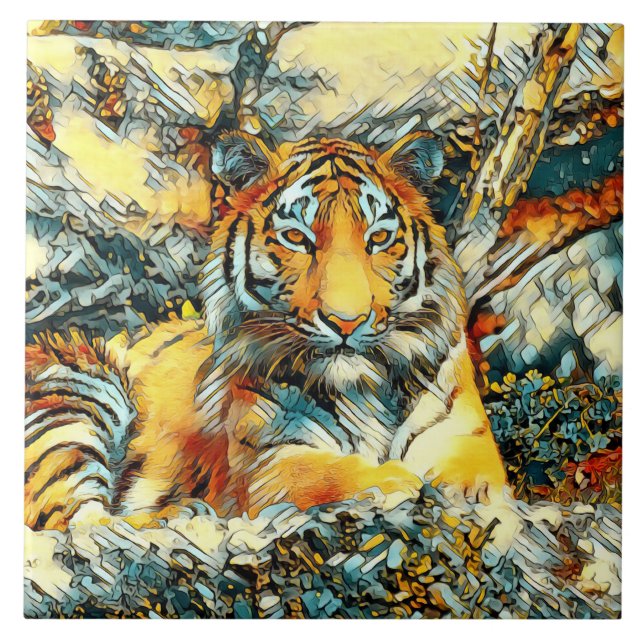 AnimalArt_Tiger_011 Tile (Front)