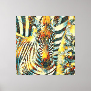 AnimalArt_Zebra_002 Canvas Print