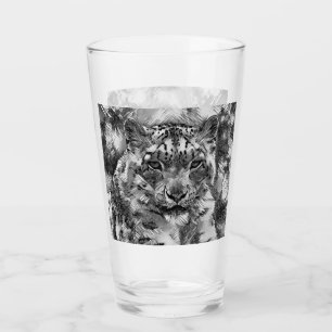 AnimalArtBW_Leopard_001 Glass