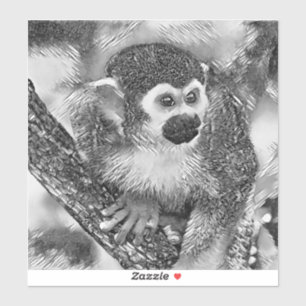 AnimalArtBW_Monkey_002