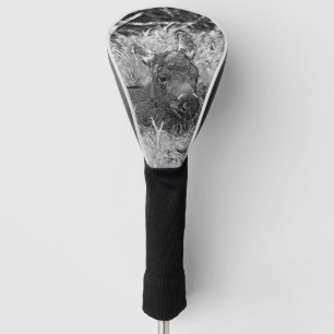 AnimalArtBW_Moose_001 Golf Head Cover