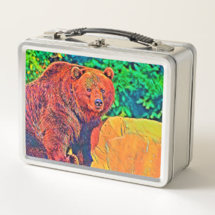 AnimalColor_Bear_001 Metal Lunch Box