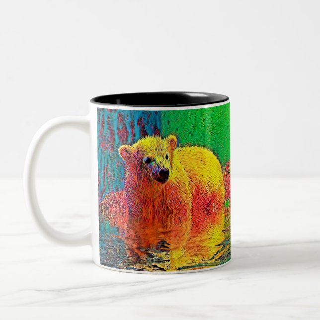 AnimalColor_Bear_009 Two-Tone Coffee Mug (Left)