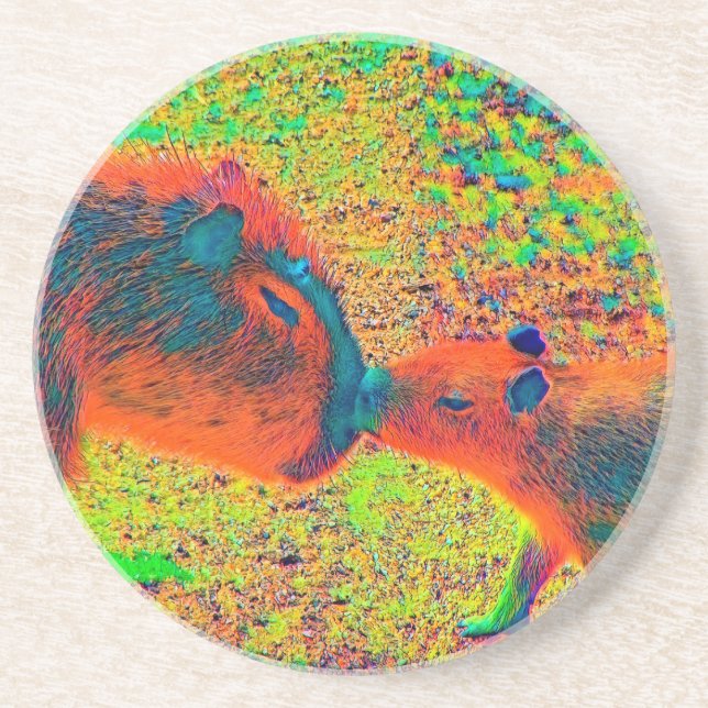 AnimalColor_Capybara_005 Coaster (Front)