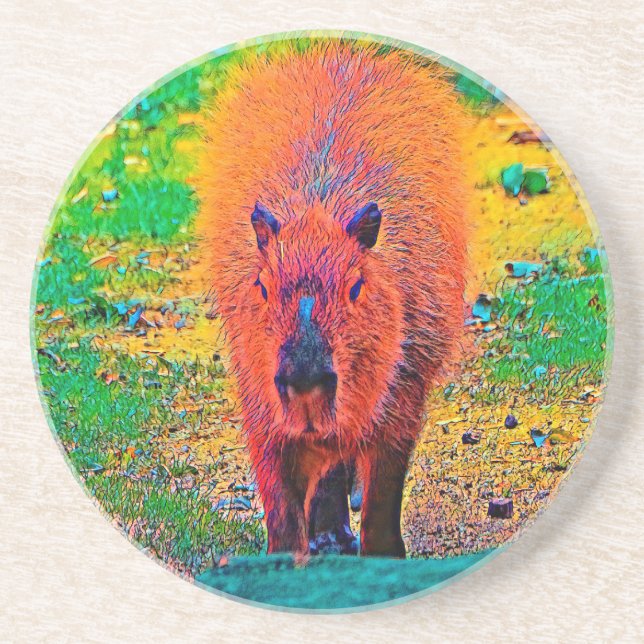 AnimalColor_Capybara_011 Coaster (Front)