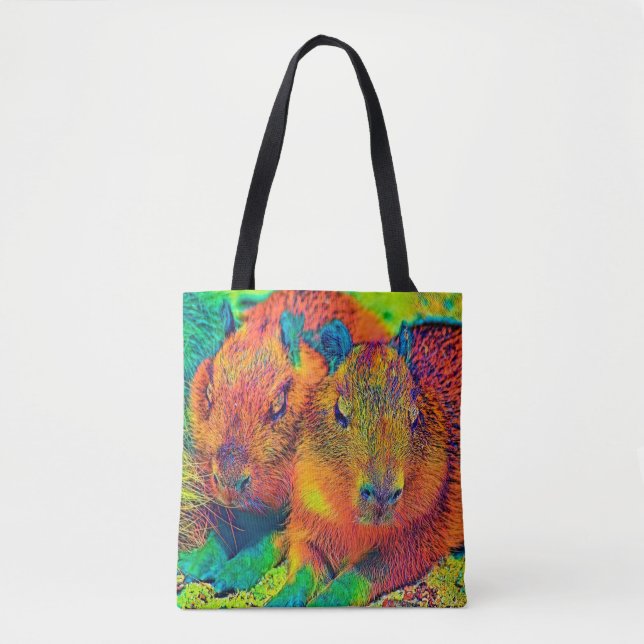AnimalColor_Capybara_07 Tote Bag (Front)