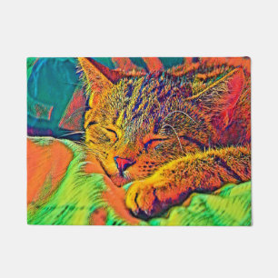 AnimalColor_Cat_07 Doormat
