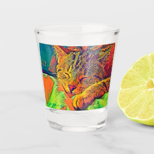 AnimalColor_Cat_07 Shot Glass