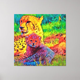 AnimalColor_Cheetah_002 Canvas Print