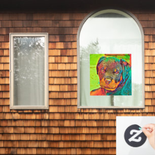 AnimalColor_Dog_003 Window Cling