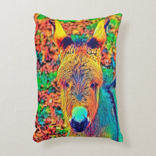 AnimalColor_Donkey_001 Decorative Cushion