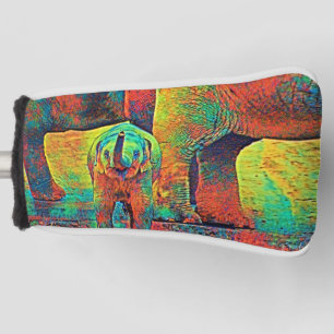 AnimalColor_Elephant_008 Golf Head Cover