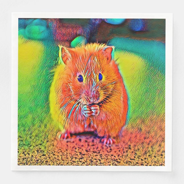 AnimalColor_Hamster_001_by_JAMColors Napkin (Front)