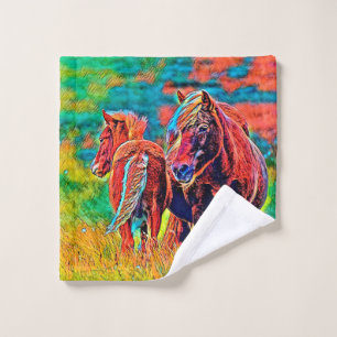 AnimalColor_Horse_018 Wash Cloth