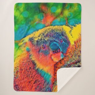 AnimalColor_Koala_001_by_JAMColors Sherpa Blanket