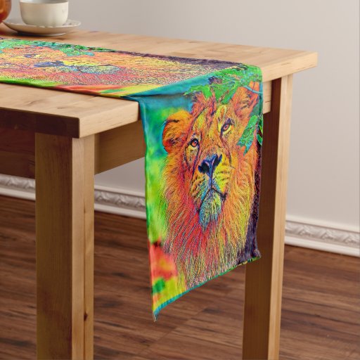 Image of AnimalColor_Lion_001_by_JAMColors Medium Table Runner