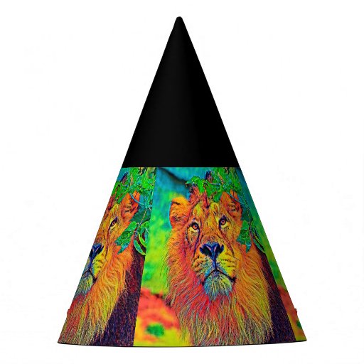 Image of AnimalColor_Lion_001_by_JAMColors Party Hat