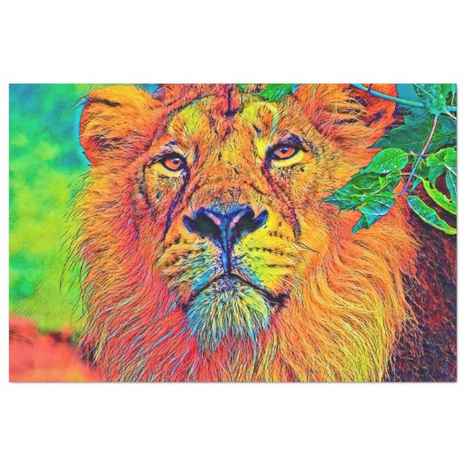 Image of AnimalColor_Lion_001_by_JAMColors Tissue Paper