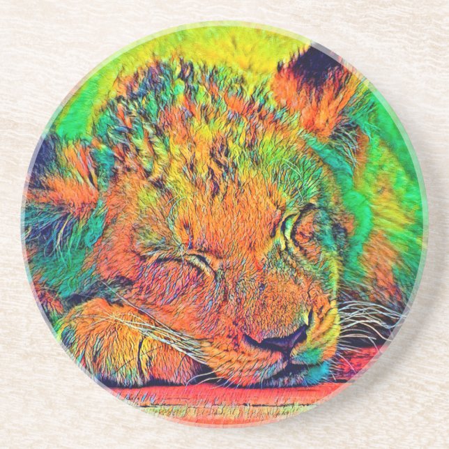 AnimalColor_Lion_002 Coaster (Front)