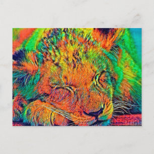 AnimalColor_Lion_002 Postcard