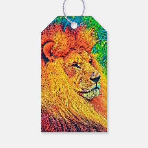 Image of AnimalColor_Lion_003_by_JAMColors Gift Tags