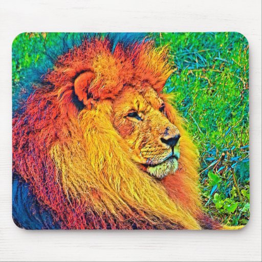 Image of AnimalColor_Lion_003_by_JAMColors Mouse Mat
