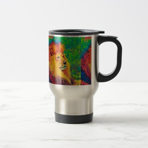 Image of AnimalColor_Lion_003_by_JAMColors Travel Mug