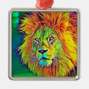 AnimalColor_Lion_009_by_JAMColors Metal Tree Decoration