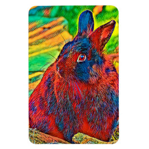 AnimalColor_Rabbit_001 Magnet