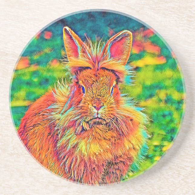 AnimalColor_Rabbit_004 Coaster (Front)