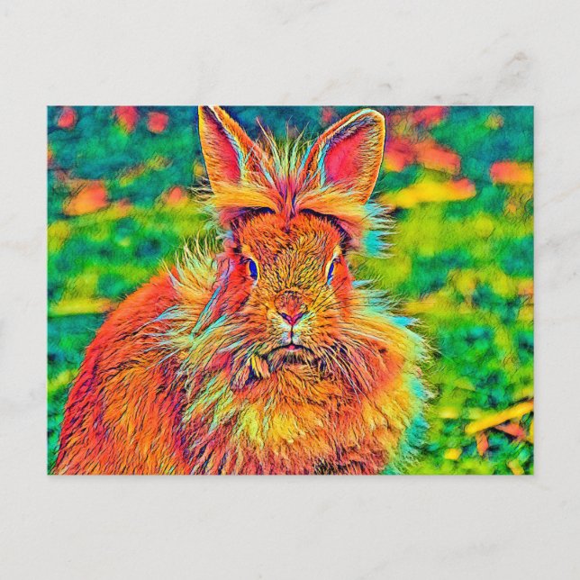 AnimalColor_Rabbit_004 Postcard (Front)