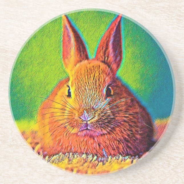 AnimalColor_Rabbit_07 Coaster (Front)