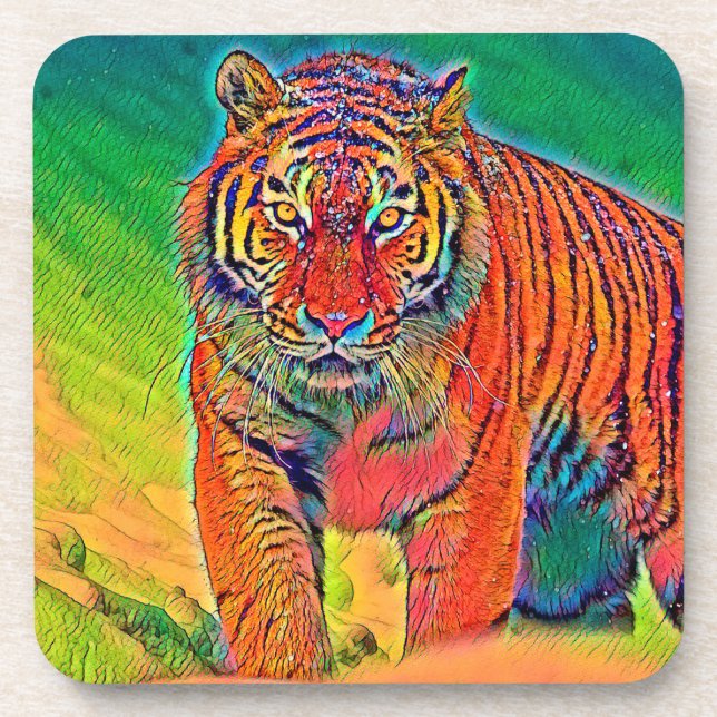AnimalColor_Tiger_005 Coaster (Front)