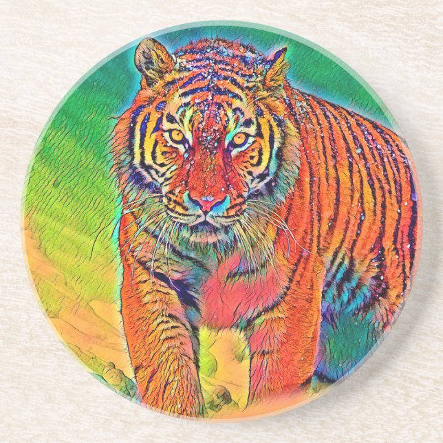 AnimalColor_Tiger_005 Coaster (Front)