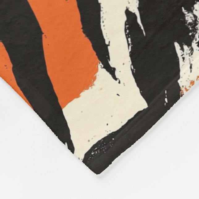 Animalier fashion design fleece blanket (Corner)