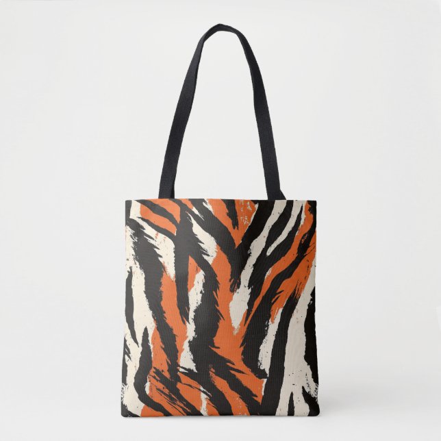 animalier pattern tote bag (Front)