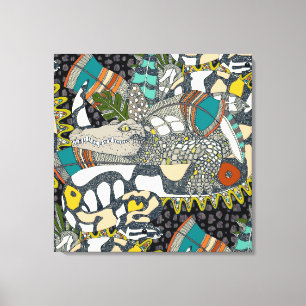 animalier pop canvas print