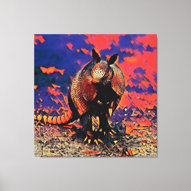 AnimalMix_Armadillo_001 Canvas Print (Front)