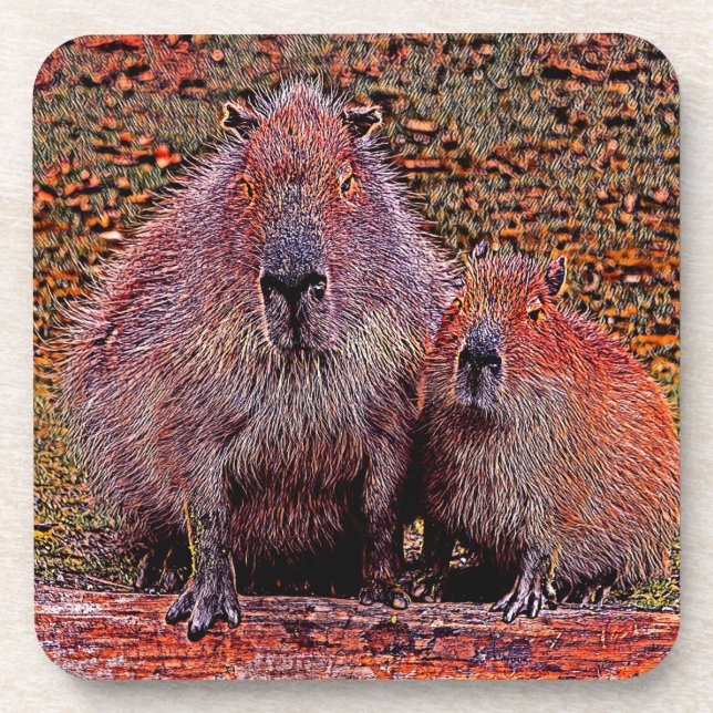 AnimalMix_Capybara_003 Coaster (Front)