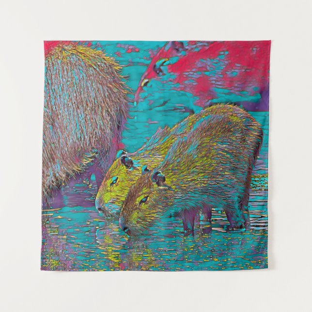 AnimalMix_Capybara_005 Tapestry (Front)