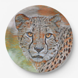 AnimalMix_Cheetah_020 Paper Plate
