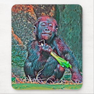AnimalMix_Gorilla_004 Mouse Mat