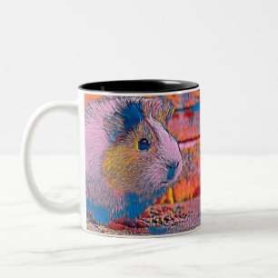 AnimalMix_Guineapig_002 Two-Tone Coffee Mug