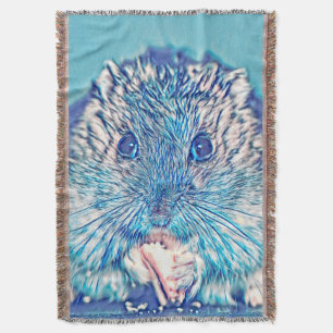 AnimalMix_Hamster_003 Throw Blanket