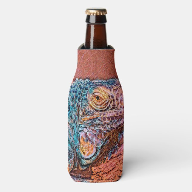 AnimalMix_Iguana_004 Bottle Cooler (Bottle Front)