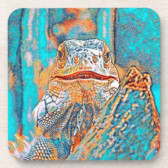 AnimalMix_Iguana_005 Coaster (Front)